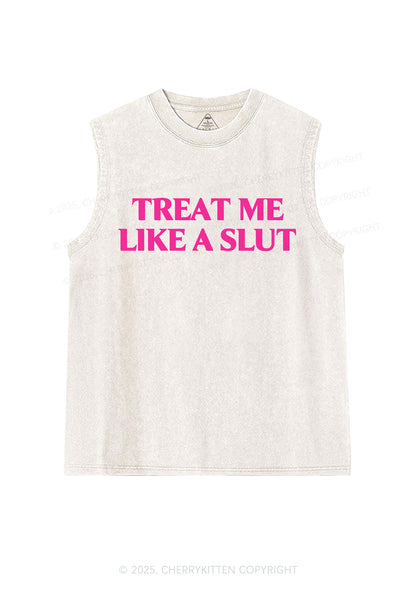 Treat Me Like A Slxt Y2K Washed Tank Cherrykitten