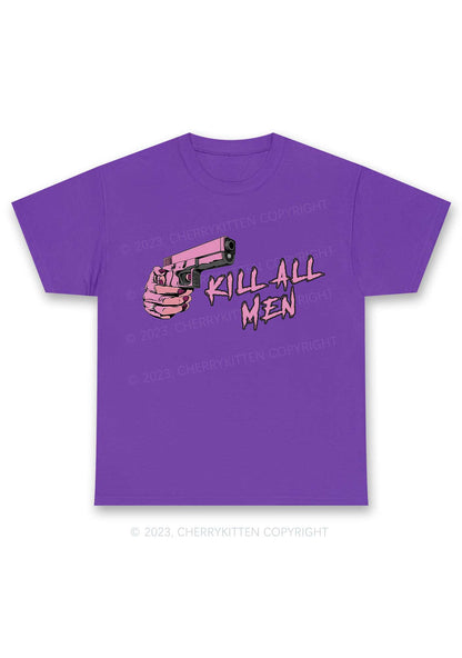 Kill All Men Y2K Chunky Shirt Cherrykitten