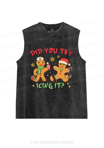 Christmas Icing It Y2K Washed Tank Cherrykitten