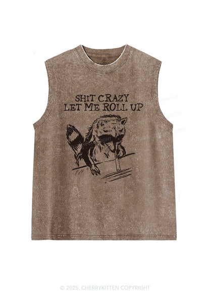 Shxt Crazy Y2K Washed Tank Cherrykitten