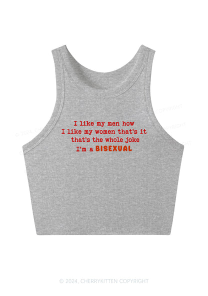 I'm A Bisexual Y2K Crop Tank Top Cherrykitten