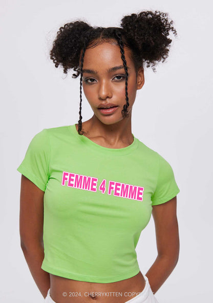 Femme For Femme Y2K Baby Tee Cherrykitten