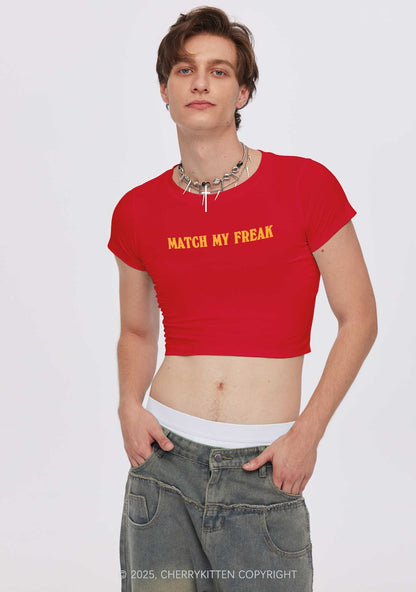 Match My Freak Y2K Baby Tee Cherrykitten