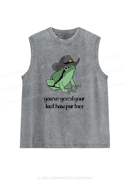 You've Yee'd Your Last Haw Partner Y2K Washed Tank Cherrykitten