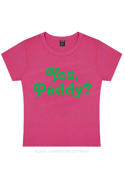 Yes Paddy St Patricks Y2K Baby Tee Cherrykitten