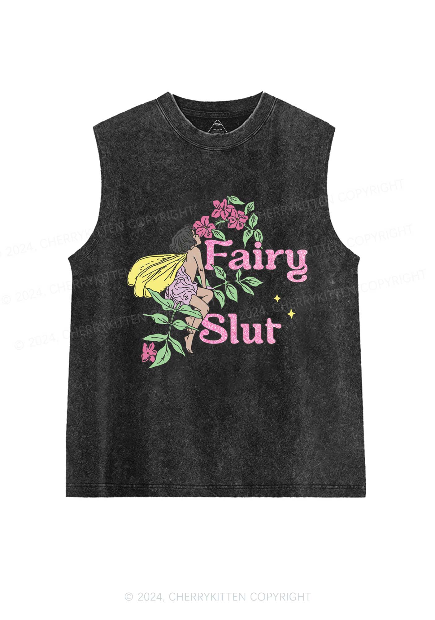 Fairy Slxt Y2K Washed Tank Cherrykitten