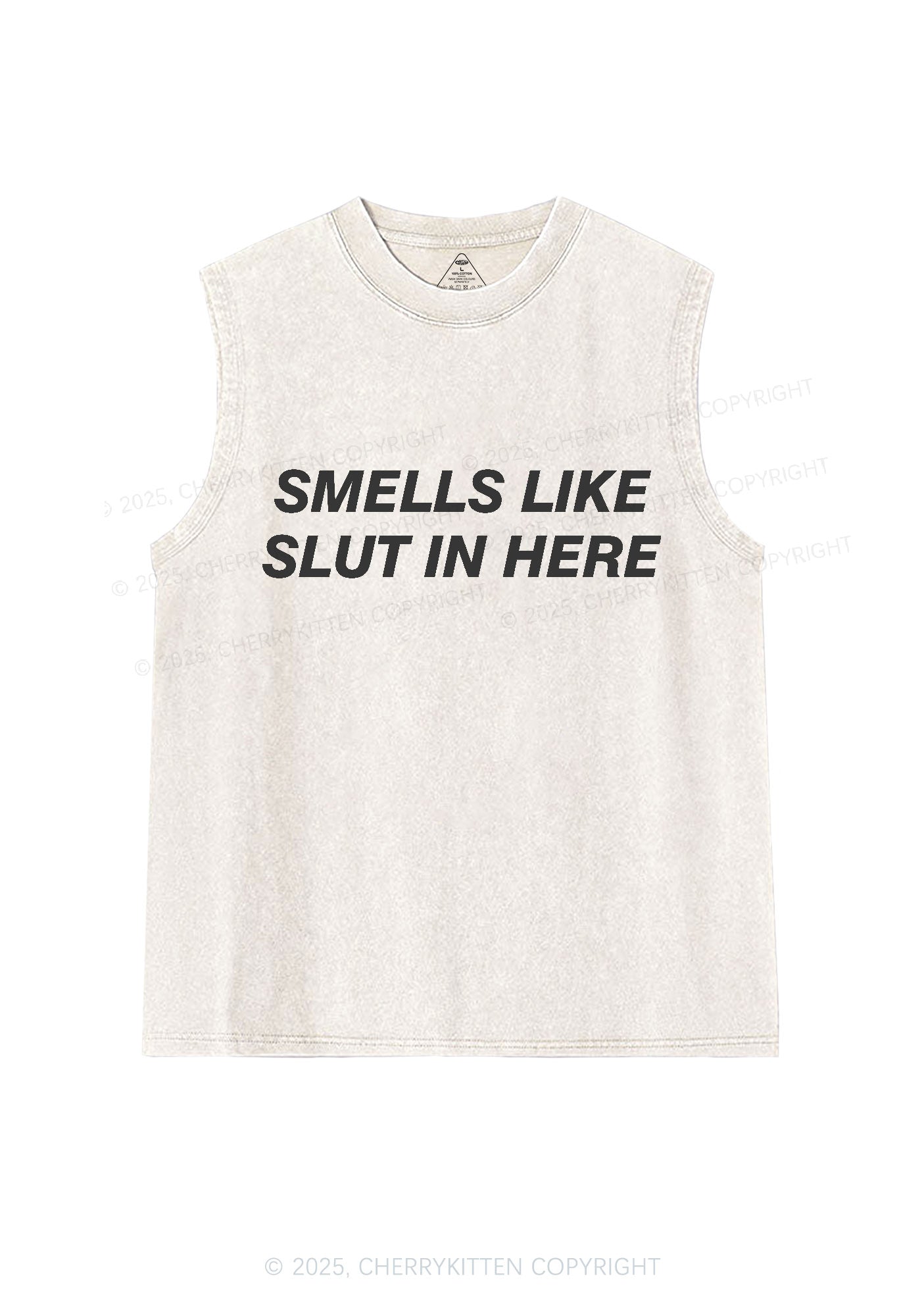 Smells Like Slxt Y2K Washed Tank Cherrykitten