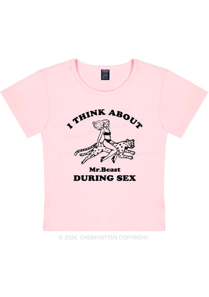 Think About During Sx Y2K Baby Tee Cherrykitten