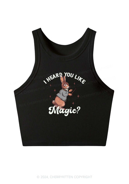 I Heard You Like Magic Y2K Crop Tank Top Cherrykitten