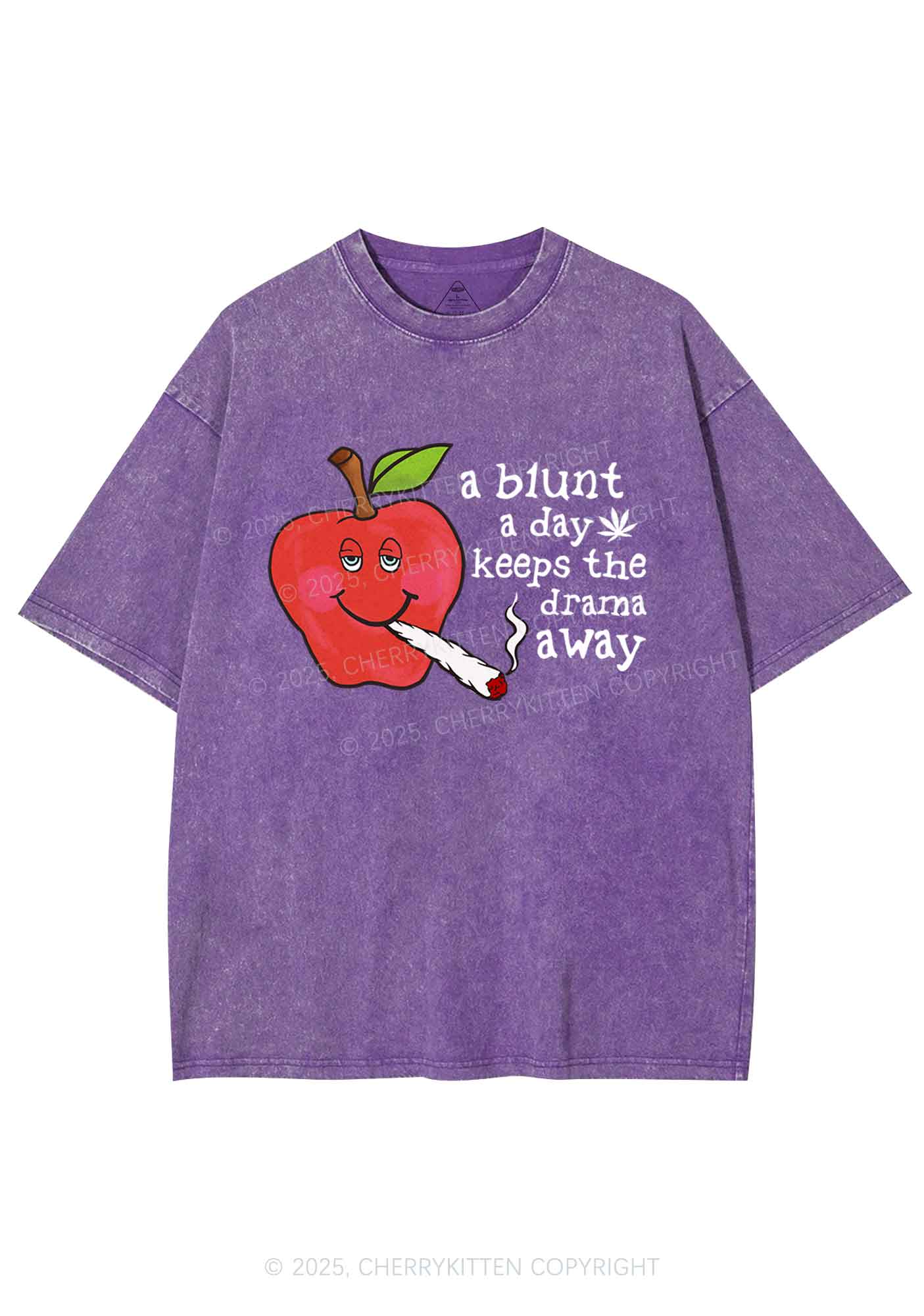 A Blunt A Day Y2K Washed Tee Cherrykitten