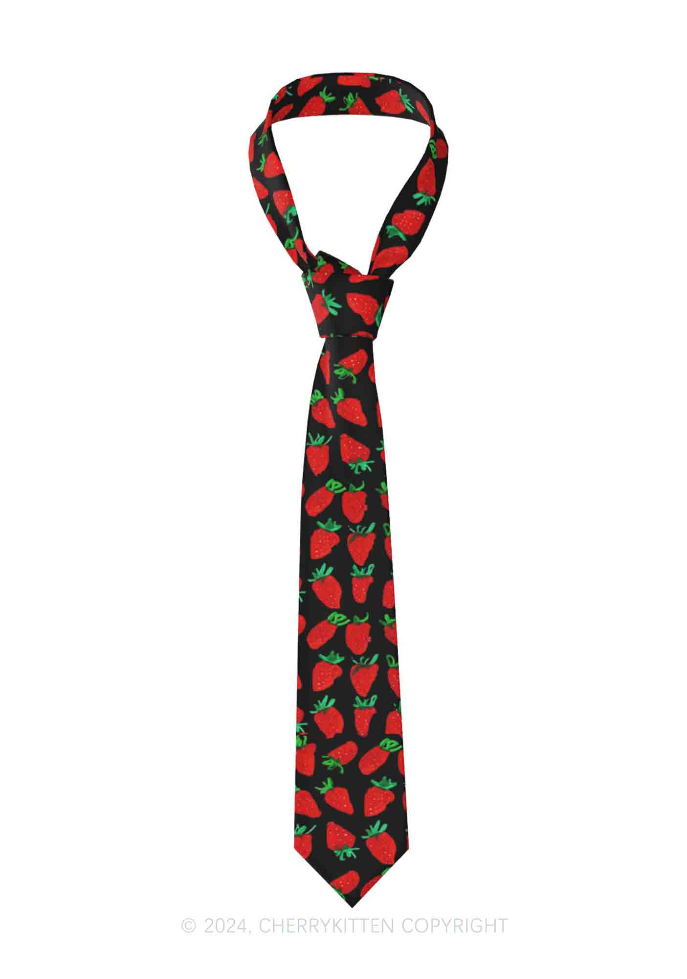 Strawberry Y2K Necktie Cherrykitten