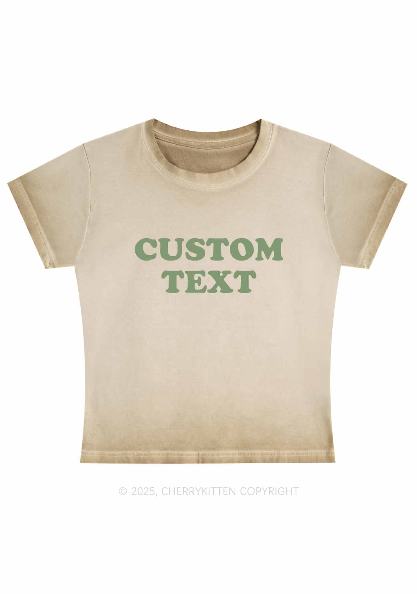 Custom Personalized Text Y2K Vintage Classic Tee Cherrykitten