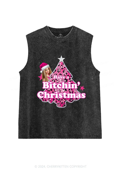 Christmas Bxxchin Y2K Washed Tank Cherrykitten