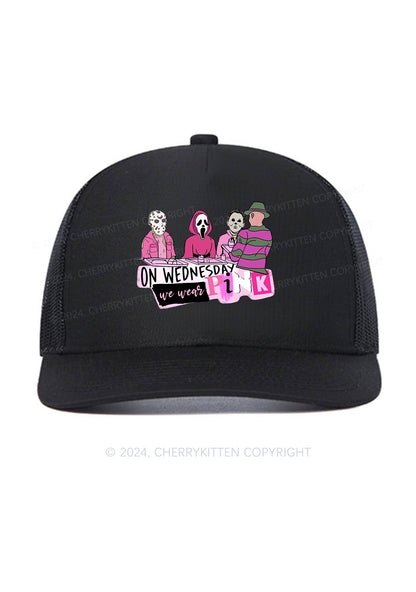 Halloween We Wear Pink Y2K Trucker Mesh Hat Cherrykitten