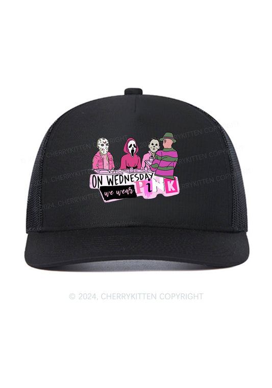 Halloween We Wear Pink Y2K Trucker Mesh Hat Cherrykitten