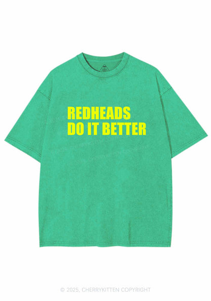 Redheads Do It Better Y2K Washed Tee Cherrykitten