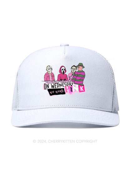 Halloween We Wear Pink Y2K Trucker Mesh Hat Cherrykitten