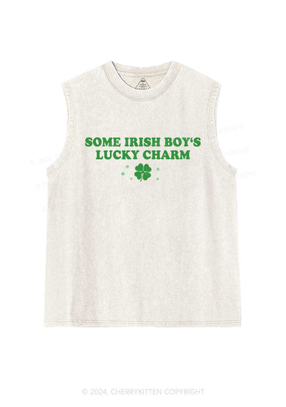 Irish Boys Lucky Charm St Patricks Y2K Washed Tank Cherrykitten