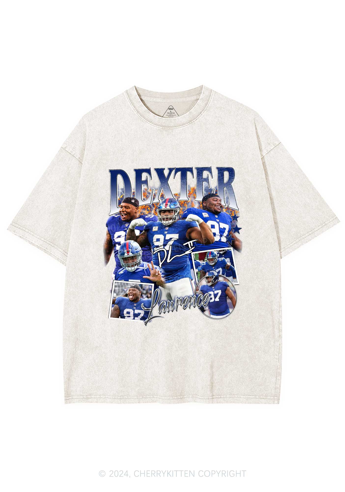 DL Giants Y2K Super Bowl Washed Tee Cherrykitten