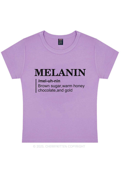 Melanin Definition Y2K Baby Tee Cherrykitten