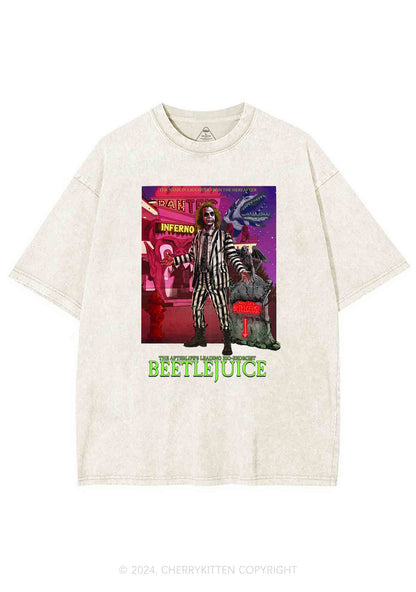 Halloween Here Lies Y2K Washed Tee Cherrykitten