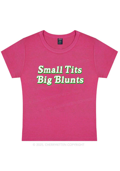 Small Txts Big Blunts Y2K Baby Tee Cherrykitten