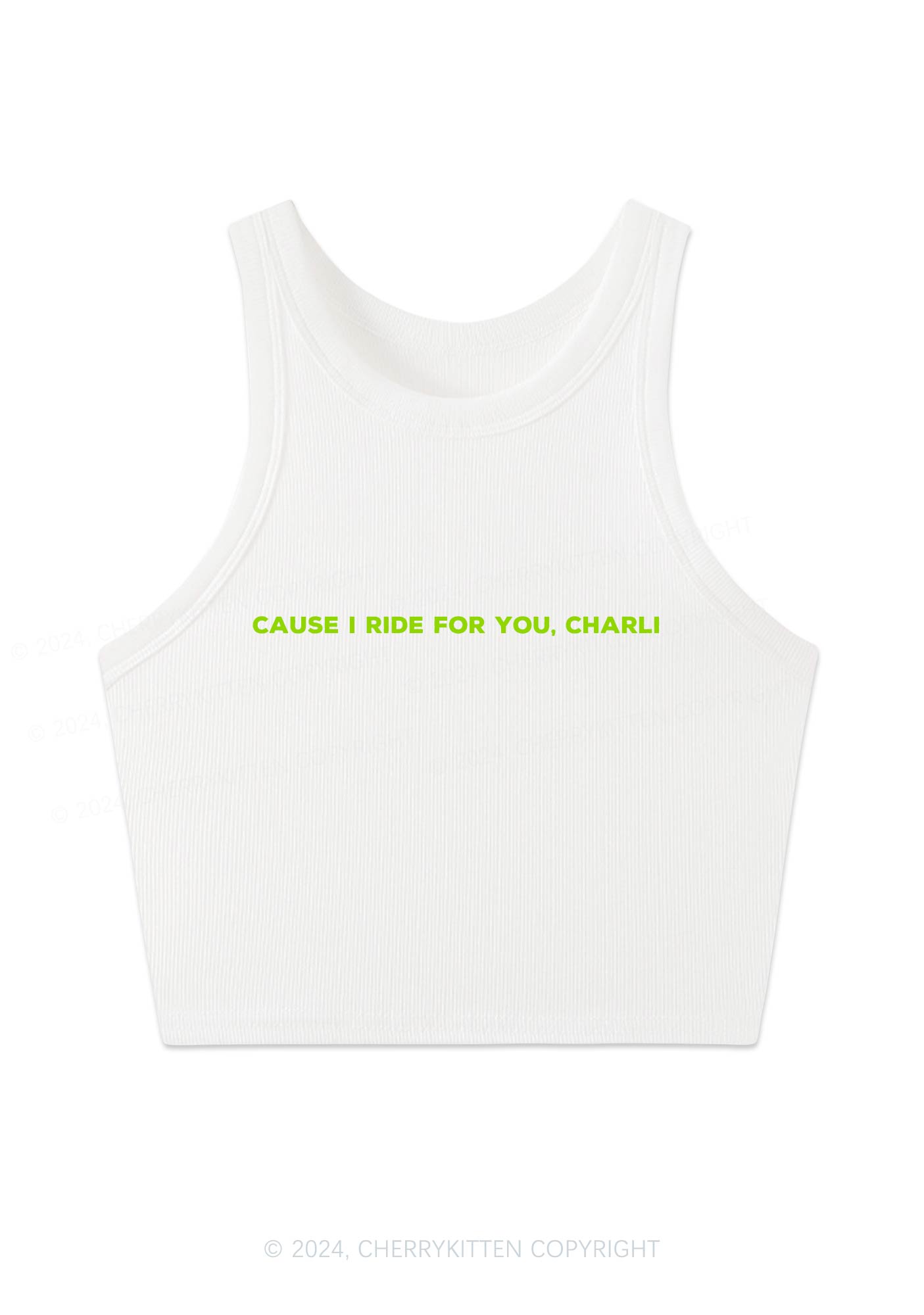 Ride For You Y2K Crop Tank Top Cherrykitten