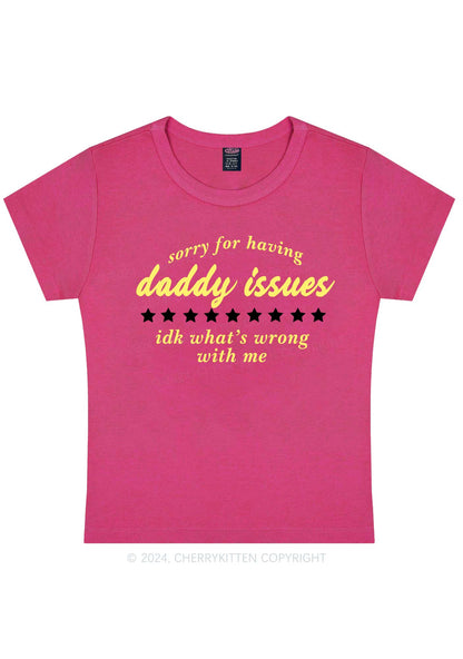 Sorry For Having Daddy Issues Y2K Baby Tee Cherrykitten