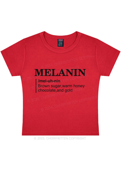 Melanin Definition Y2K Baby Tee Cherrykitten