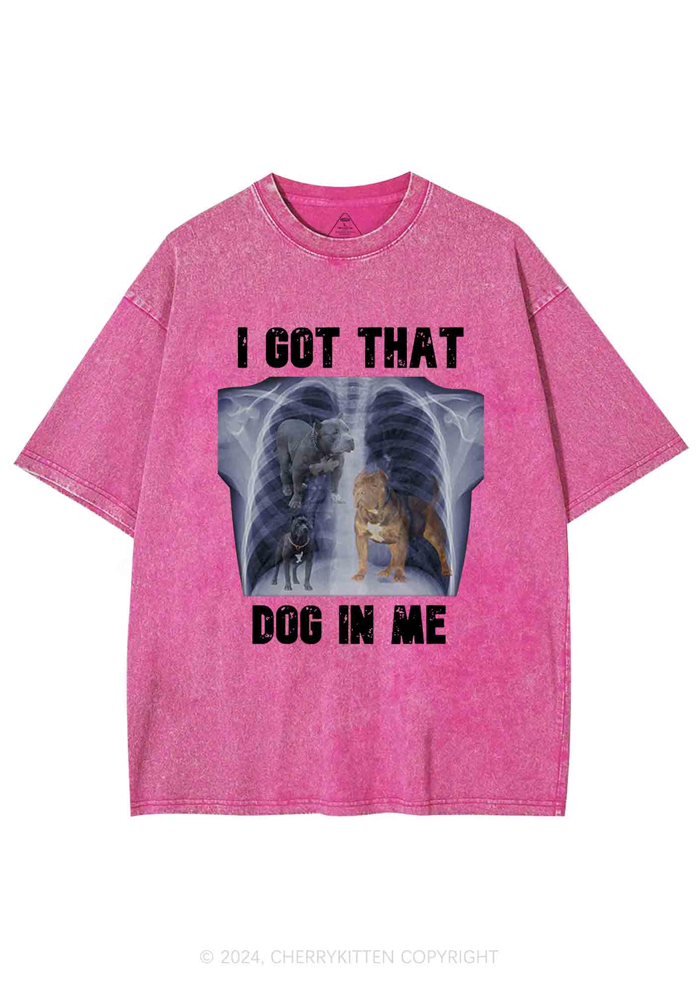 I Got That Dog In Me Y2K Washed Tee Cherrykitten