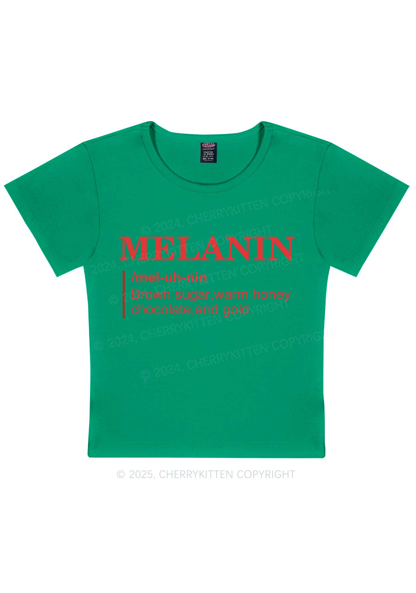 Melanin Definition Y2K Baby Tee Cherrykitten