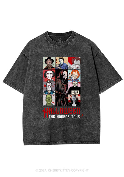 Halloween Horror Tour Y2K Washed Tee Cherrykitten