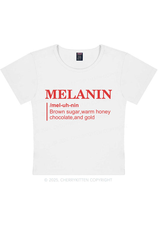 Melanin Definition Y2K Baby Tee Cherrykitten