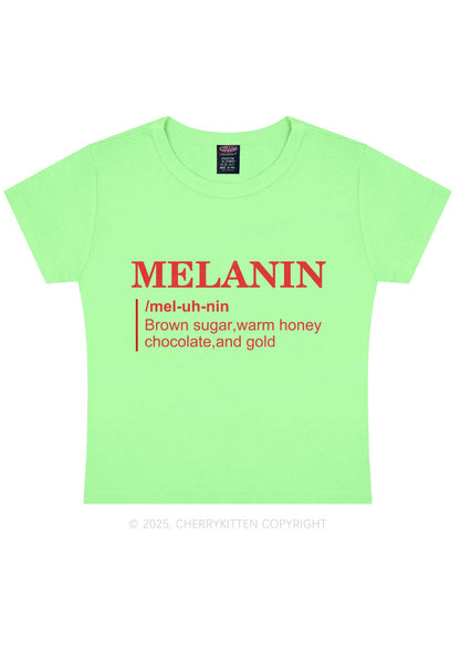 Melanin Definition Y2K Baby Tee Cherrykitten