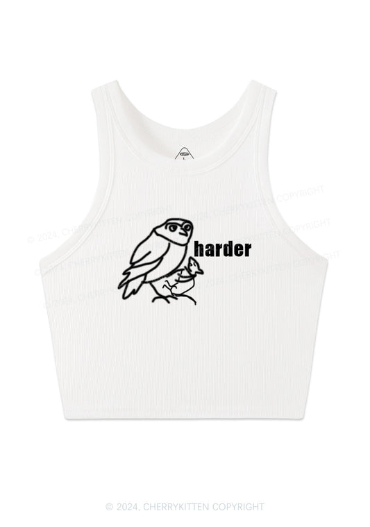 Rats Harder Y2K Crop Tank Top Cherrykitten