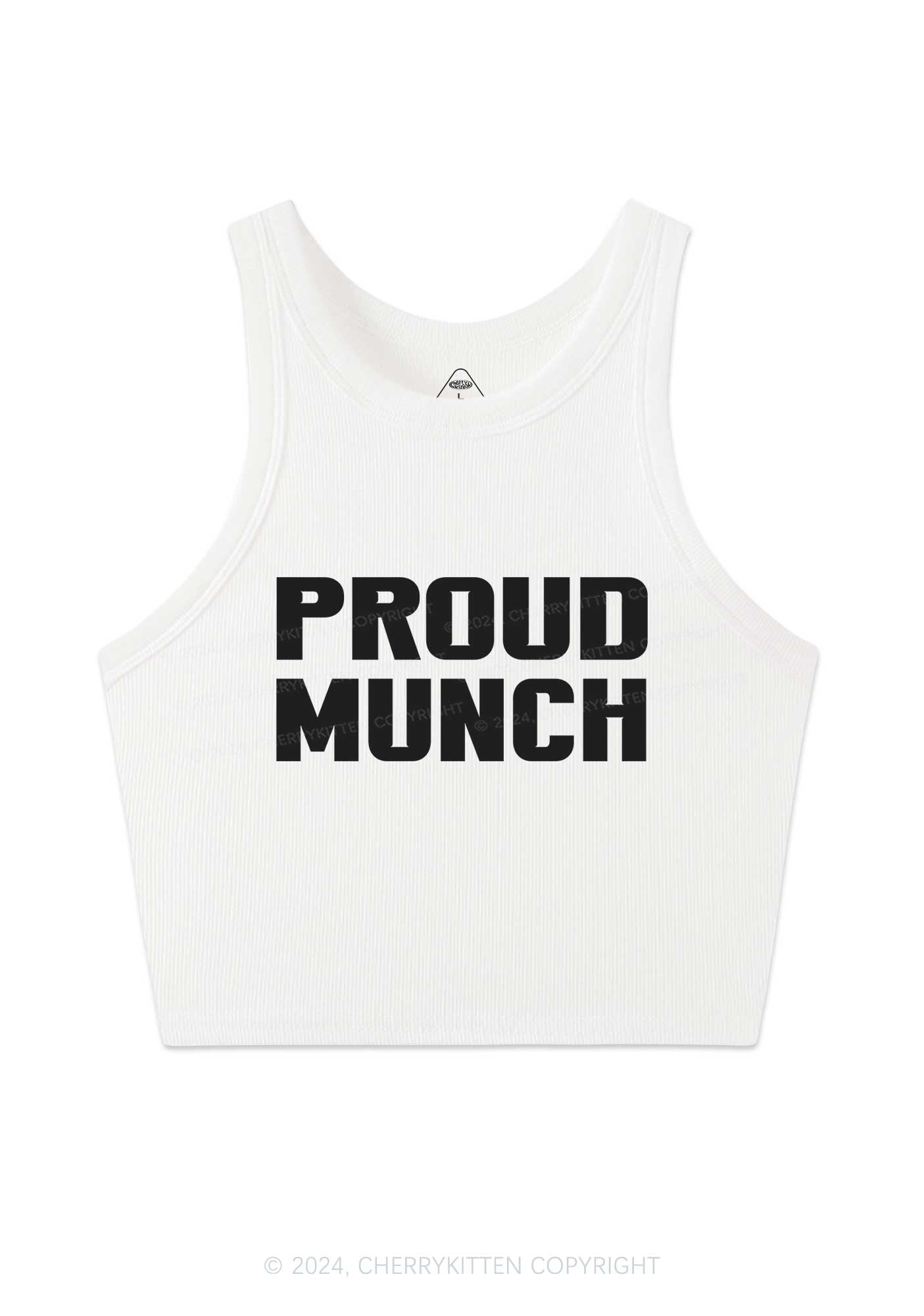 Proud Munch Y2K Crop Tank Top Cherrykitten