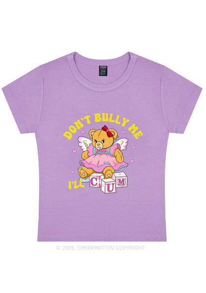 Dont Bully Bear Y2K Baby Tee Cherrykitten