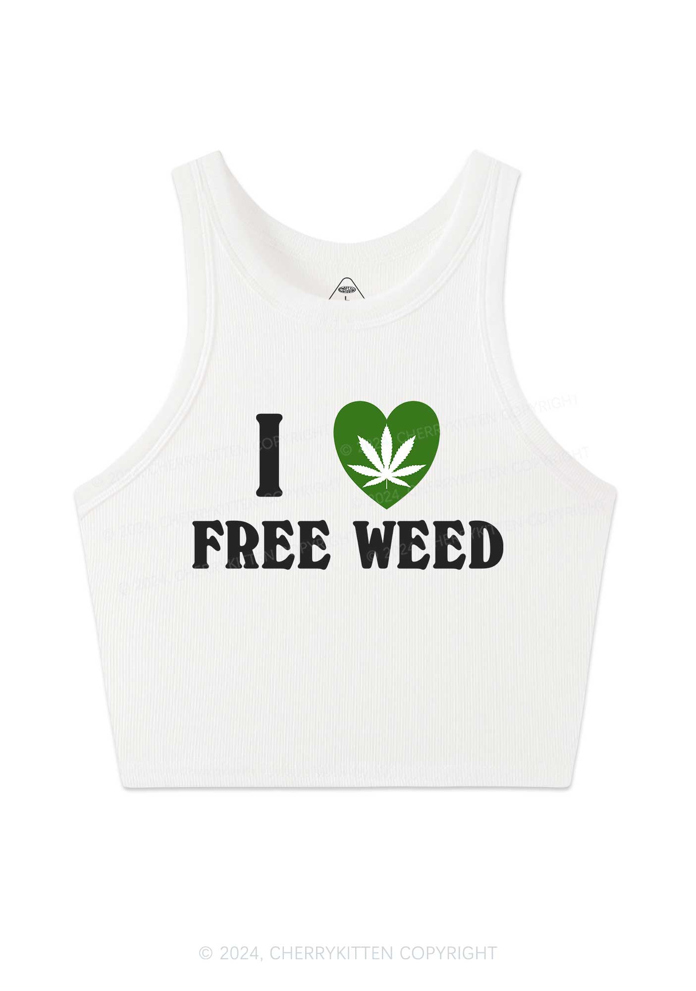 I Love Free Wxxd Y2K Crop Tank Top Cherrykitten