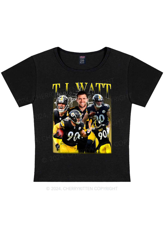 TJ Y2K Super Bowl Baby Tee Cherrykitten