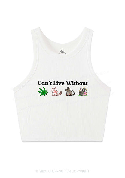 Can't Live Without Y2K Crop Tank Top Cherrykitten