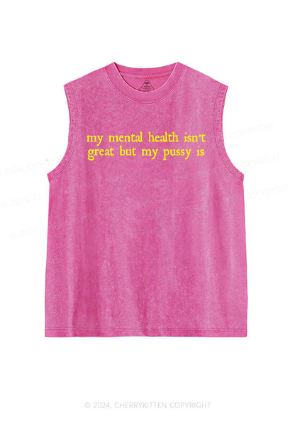 Great Mental Health Y2K Washed Tank Cherrykitten