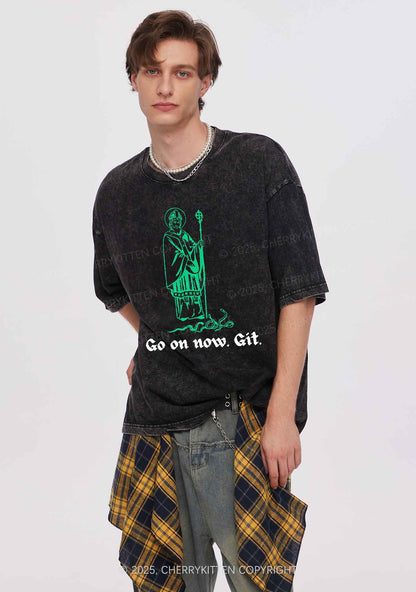 Go On Now Git St St Patricks Y2K Washed Tee Cherrykitten