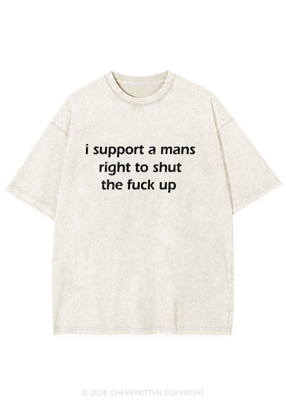 I Support A Mans Right Y2K Washed Tee Cherrykitten