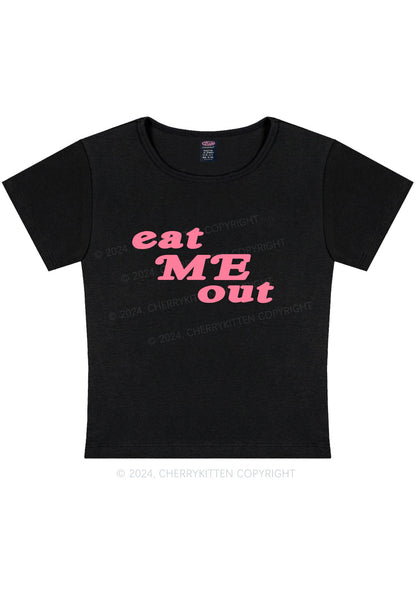 Eat Me Out Y2K Baby Tee Cherrykitten