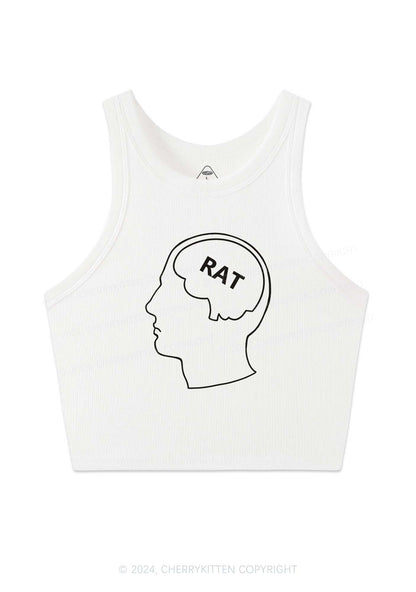 Rat Brain Y2K Crop Tank Top Cherrykitten