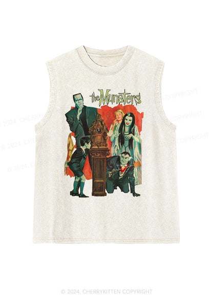 Halloween The Munsters Y2K Washed Tank Cherrykitten