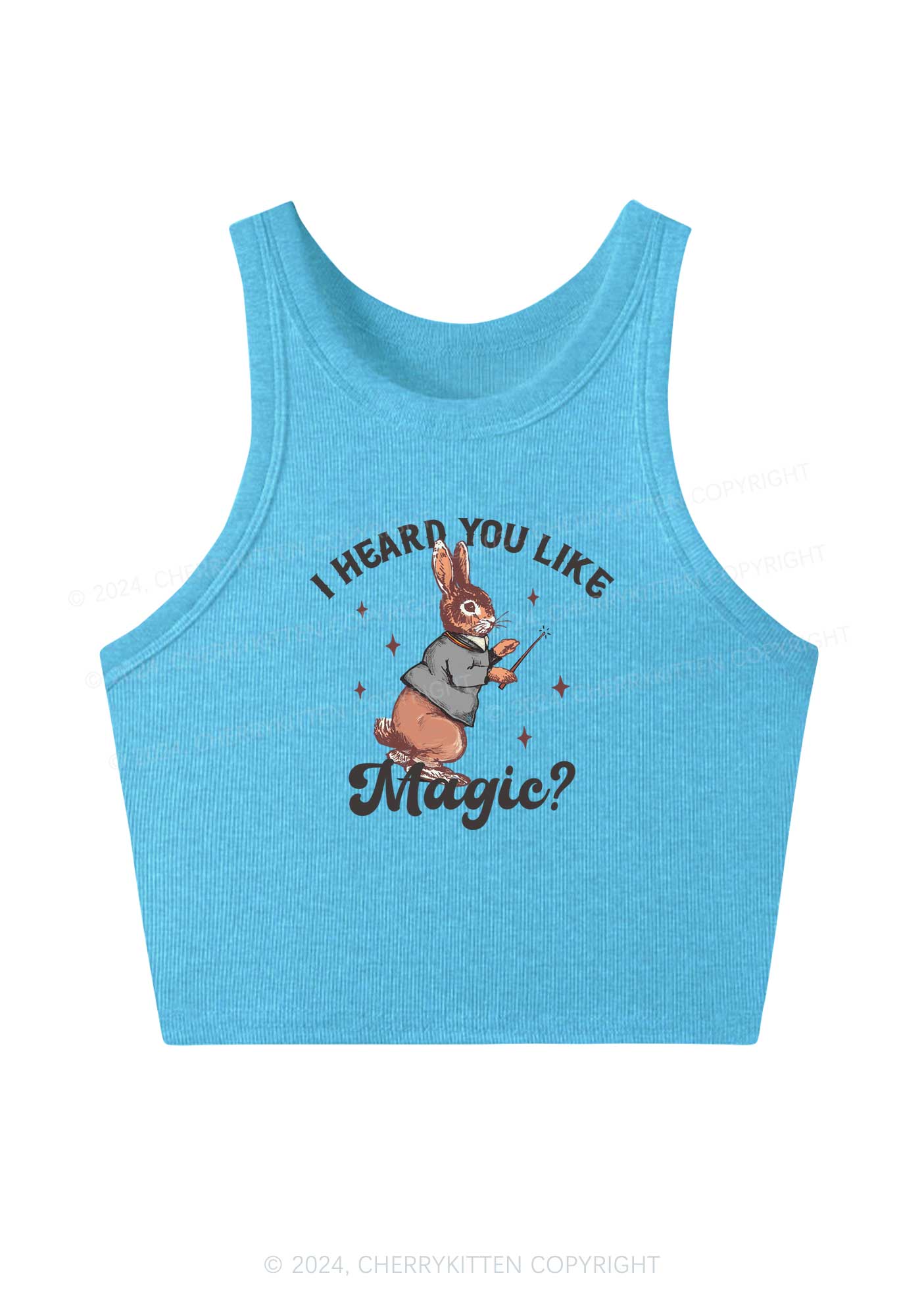 I Heard You Like Magic Y2K Crop Tank Top Cherrykitten