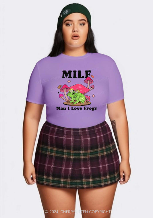 Curvy Mxxf Frog Y2K Baby Tee Cherrykitten