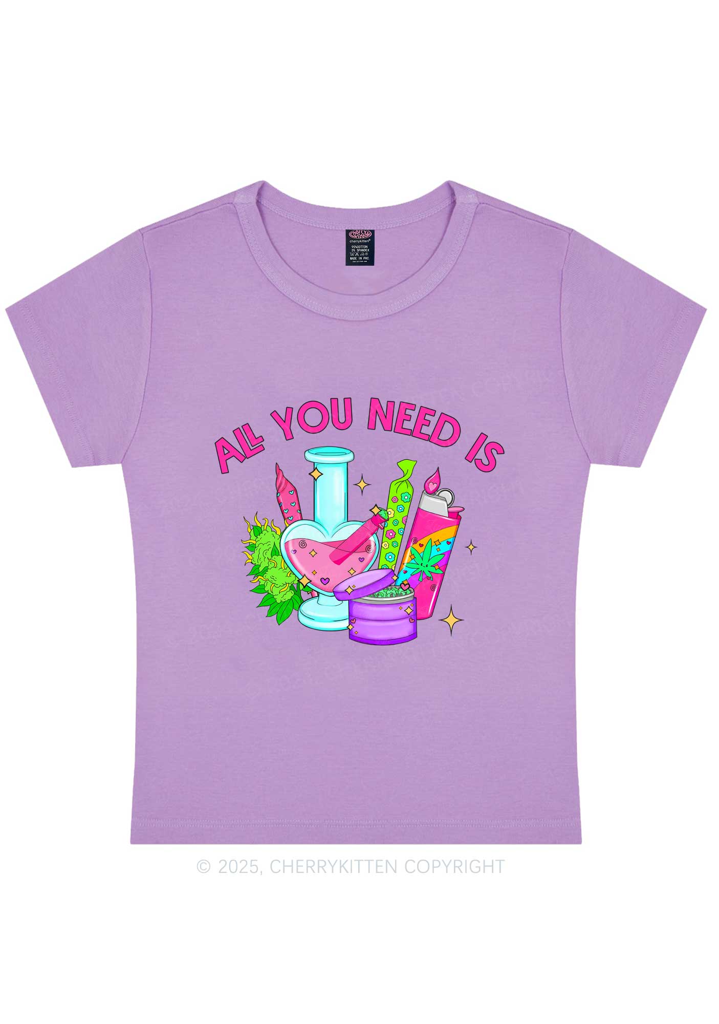 All You Need Is Y2K Baby Tee Cherrykitten