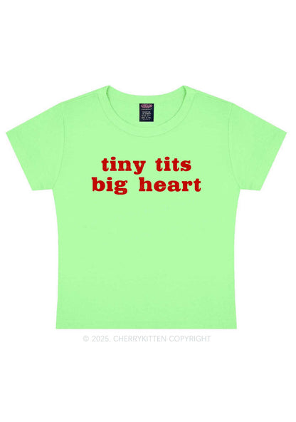 Tiny Txts Big Heart Y2K Baby Tee Cherrykitten